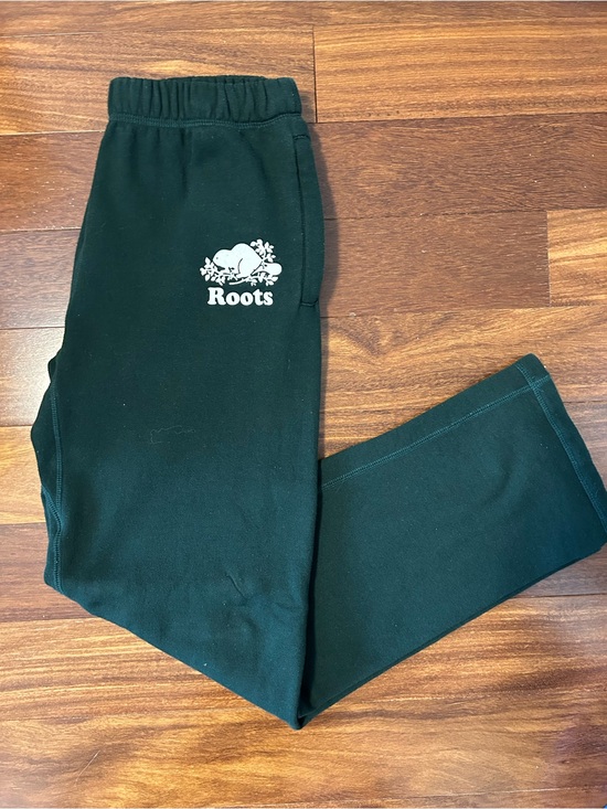 Roots Pants - Roots Forest Green Logo Sweatpants